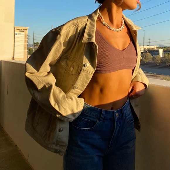 Princess Polly Western Denim Jacket - Beige - Picture 7 of 11